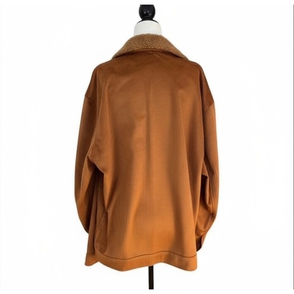 NEW Brown Corduroy XL Trucker‎ Shacket Cozy Fall Winter Outerwear - Picture 6 of 6